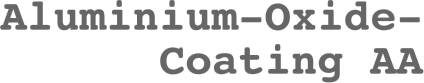Aluminium-Oxide-Coating AA 